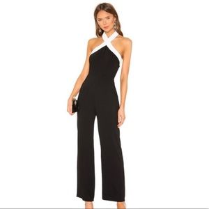 Superdown Black and White Jumpsuit